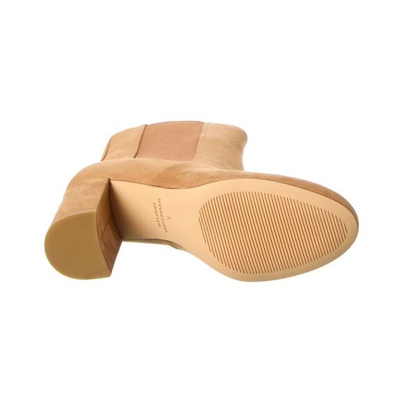 Stuart Weitzman Celina Suede Chelsea Boot, Brown - Picture 4 of 5